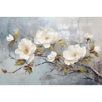 LEINWANDBILD Blumen 80/120 cm  - Multicolor, Basics, Holz/Papier (80/120cm) - Euroart