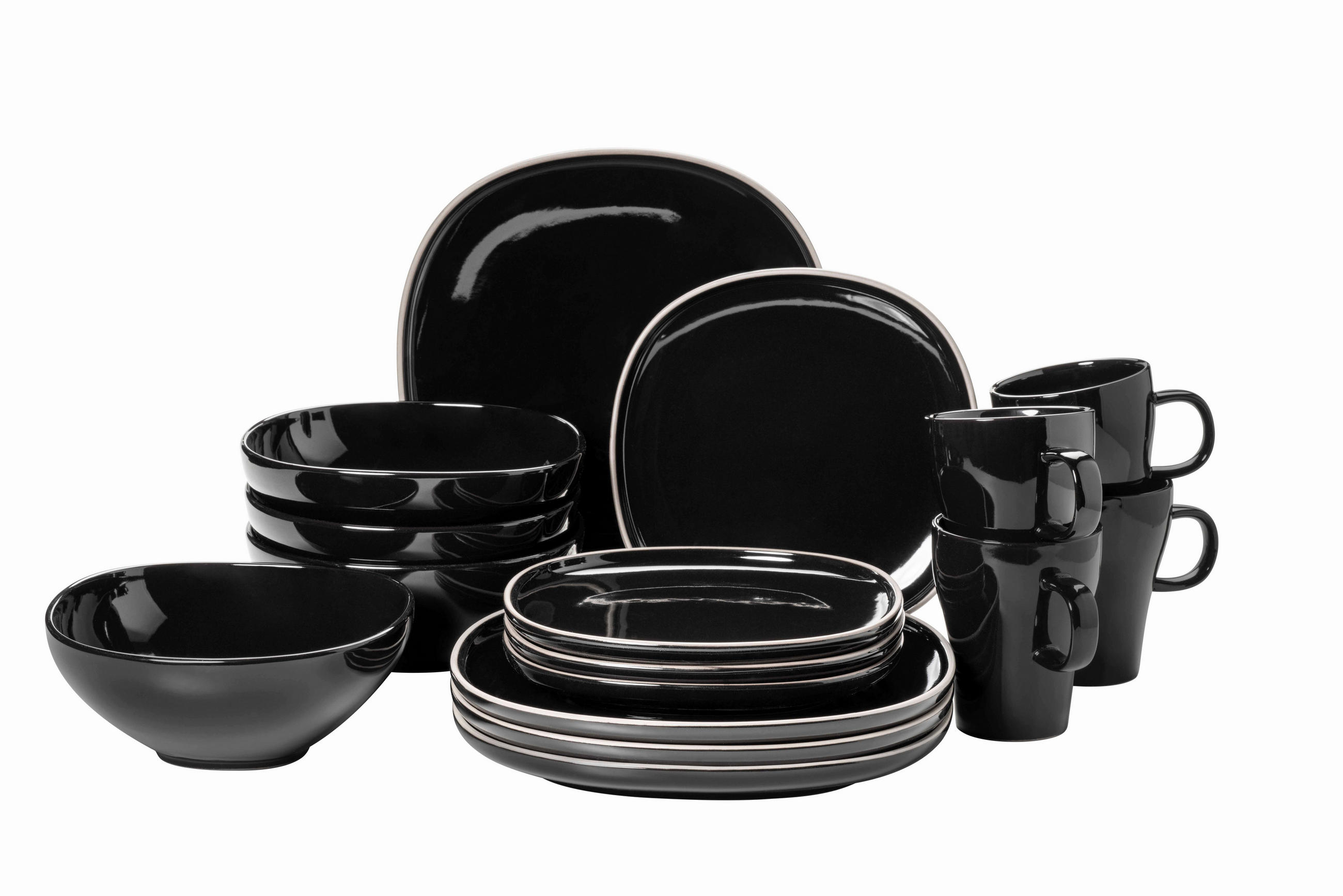 KOMBISERVICE 16-teilig  - Basics, Keramik - Mäser