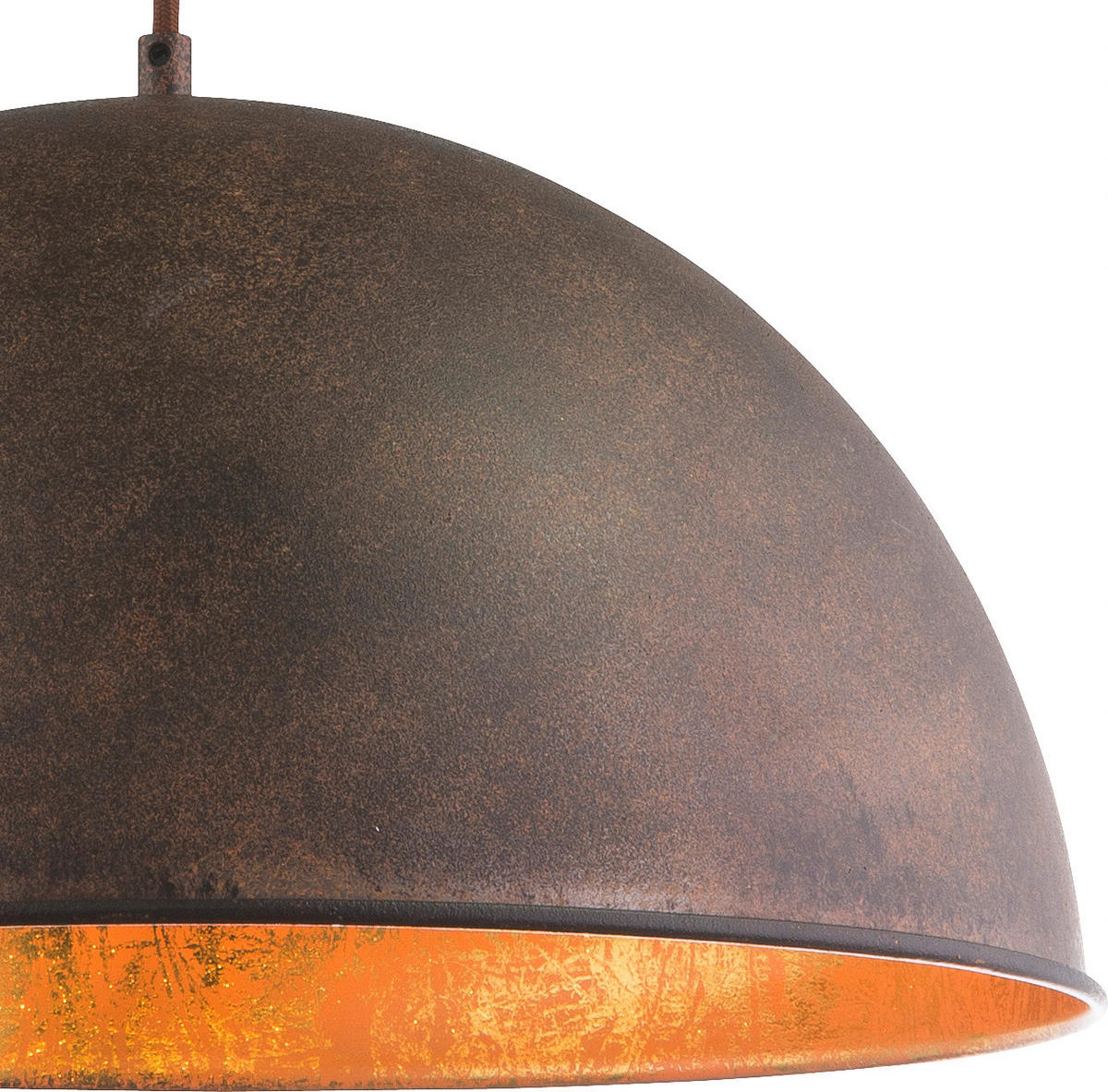HÄNGELEUCHTE Xirena I 41/120 cm   - Rostfarben/Goldfarben, Trend, Metall (41/120cm) - Globo