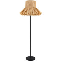 STEHLEUCHTE 50/150 cm    - Schwarz/Naturfarben, Design, Papier/Metall (50/150cm) - Collet's Monde