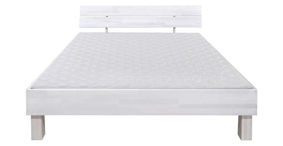 BETT 160/200 cm  in Weiß  - Weiß, Natur, Holz (160/200cm) - Carryhome