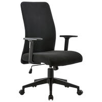 DREHSTUHL Webstoff Schwarz  - Schwarz, KONVENTIONELL, Kunststoff/Textil (62/102,5-112/57cm) - Carryhome