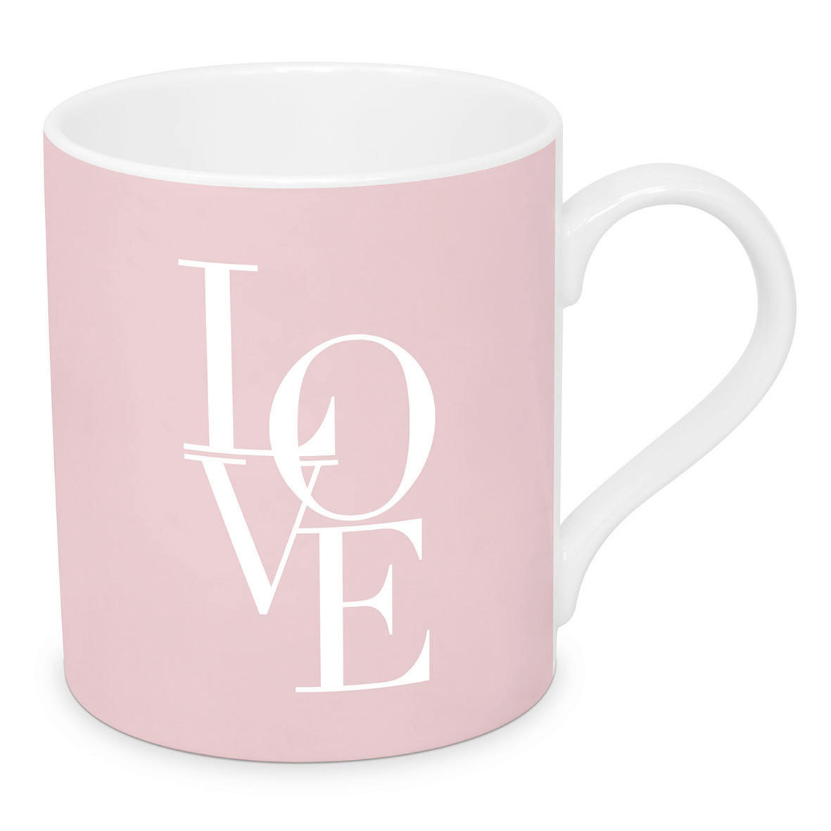 KAFFEEBECHER  350 ml   - Hellrosa, Basics, Keramik (8,5/9,5cm) - PPD