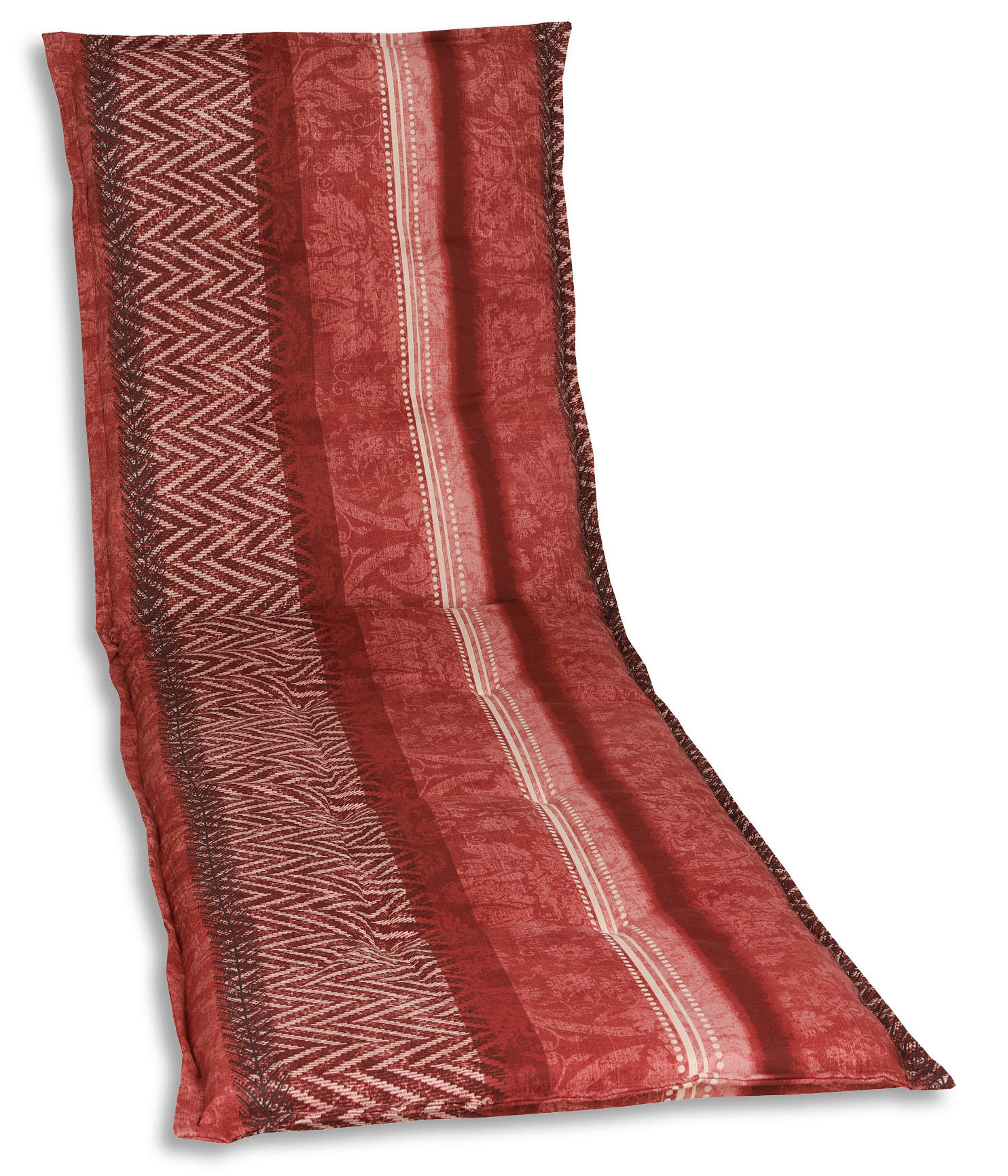 LIEGENAUFLAGE Graphik  - Rot/Schwarz, Basics, Textil (60/6/190cm)