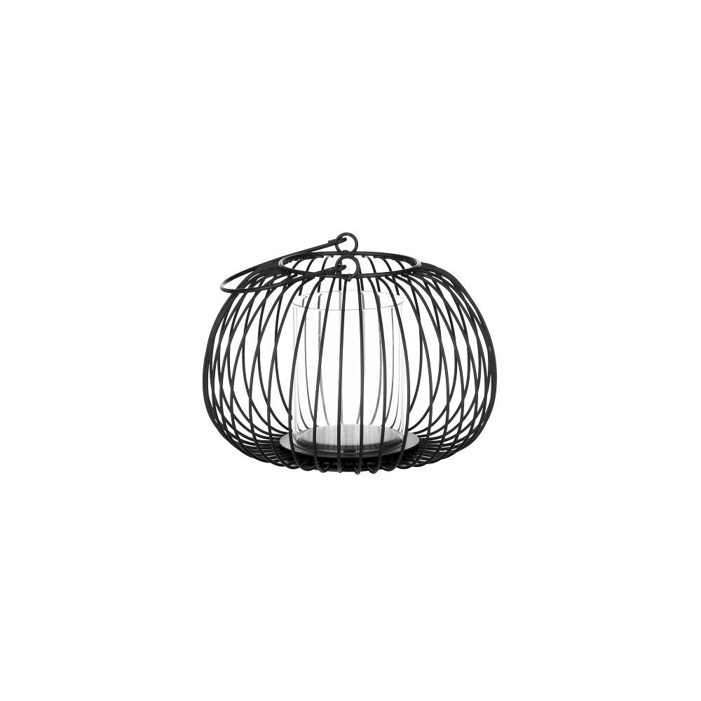 LATERNE - Schwarz, KONVENTIONELL, Metall (20,0/24,1cm) - Blomus