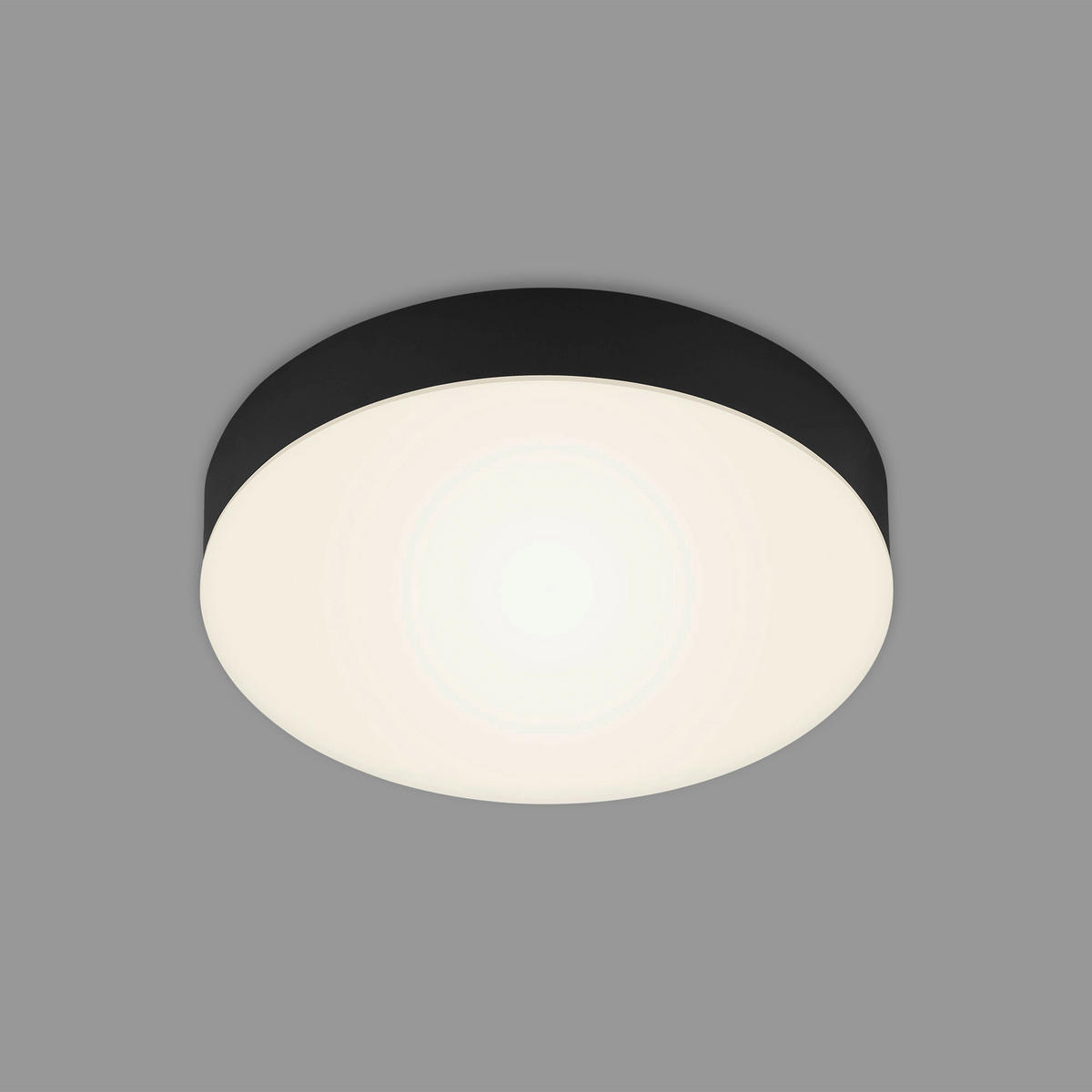 LED PLAFONJERA - crna, Osnovno, metal/plastika (21,2/3,6cm)