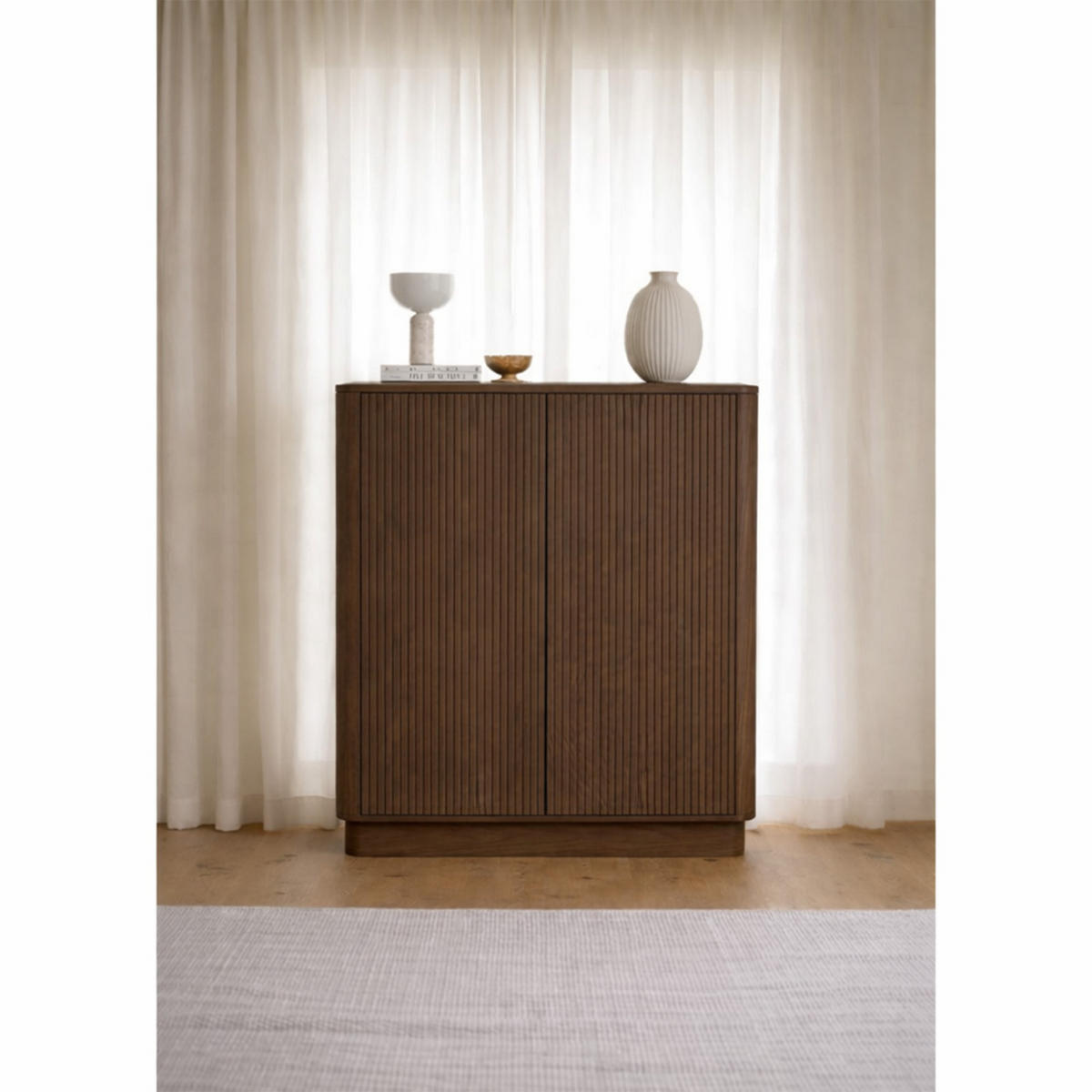 HÖG BYRÅ  90/180/50 cm  - mörkbrun, Modern, trä (90/180/50cm) - Niels Andersson