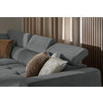 ECKSOFA Dunkelgrau Struktur  - Dunkelgrau/Schwarz, Design, Kunststoff/Textil (205/284cm) - Xora