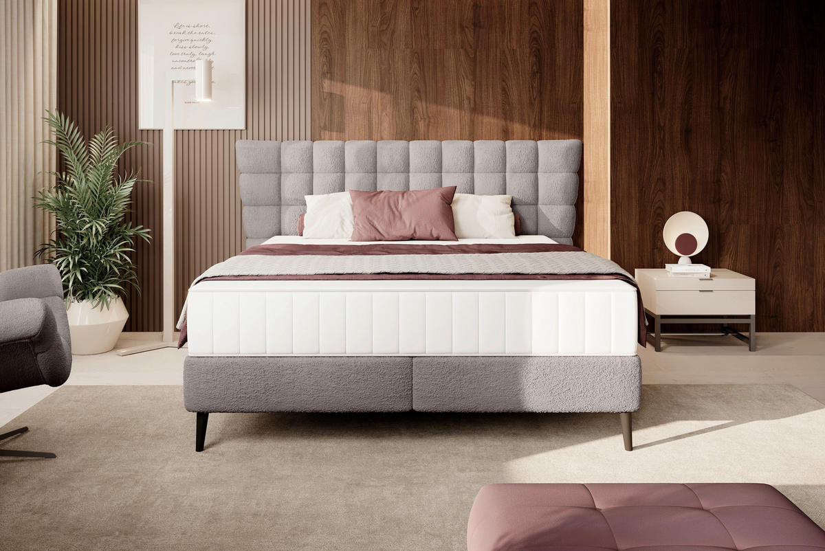 BOXSPRINGBETT 160/200 cm  in Braun  - Schwarz/Braun, Design, Holz/Holzwerkstoff (160/200cm) - Esposa