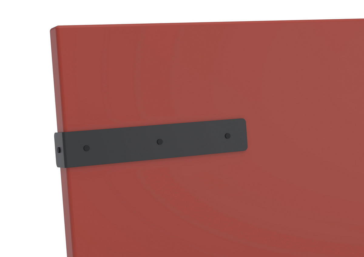 BETT Primolar 120/200 cm Koralle  - Koralle/Schwarz, Design, Metall (120/200cm) - Xora