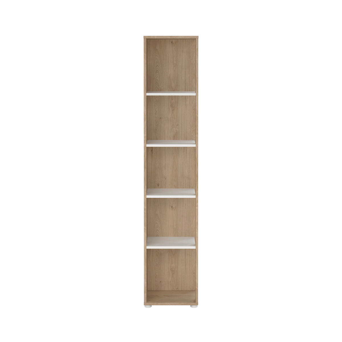 REGAL Weiß, Eichefarben  - Eichefarben/Weiß, MODERN, Holzwerkstoff (40,8/204,7/34,3cm) - MID.YOU