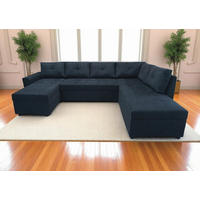 WOHNLANDSCHAFT TERMOLI Anthrazit Jacquard  - Anthrazit/Schwarz, Design, Kunststoff/Textil (155/297/212cm) - MID.YOU