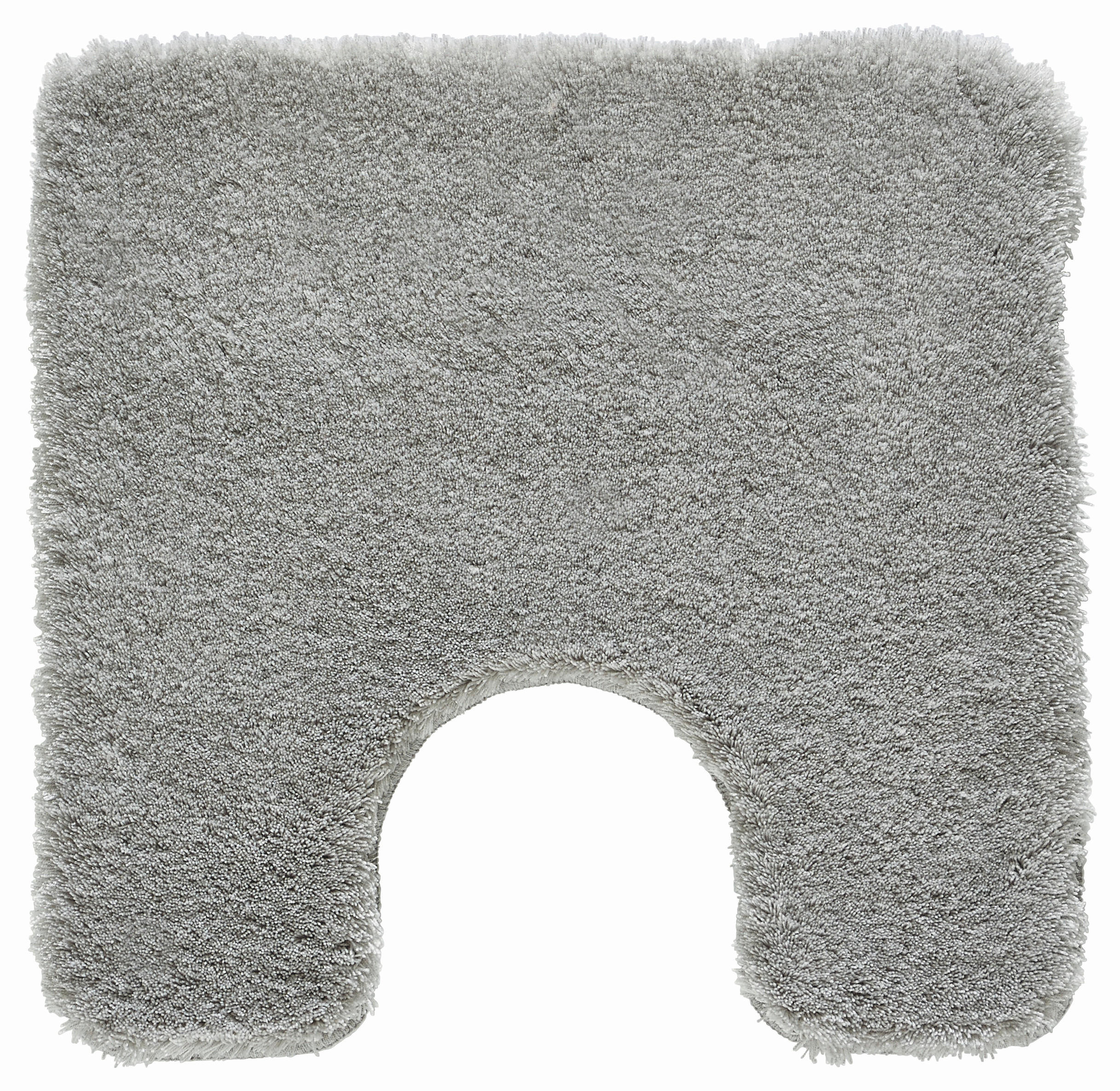 WC-VORLEGER Grau 55/55 cm  - Grau, Basics, Kunststoff/Textil (55/55cm) - Kleine Wolke