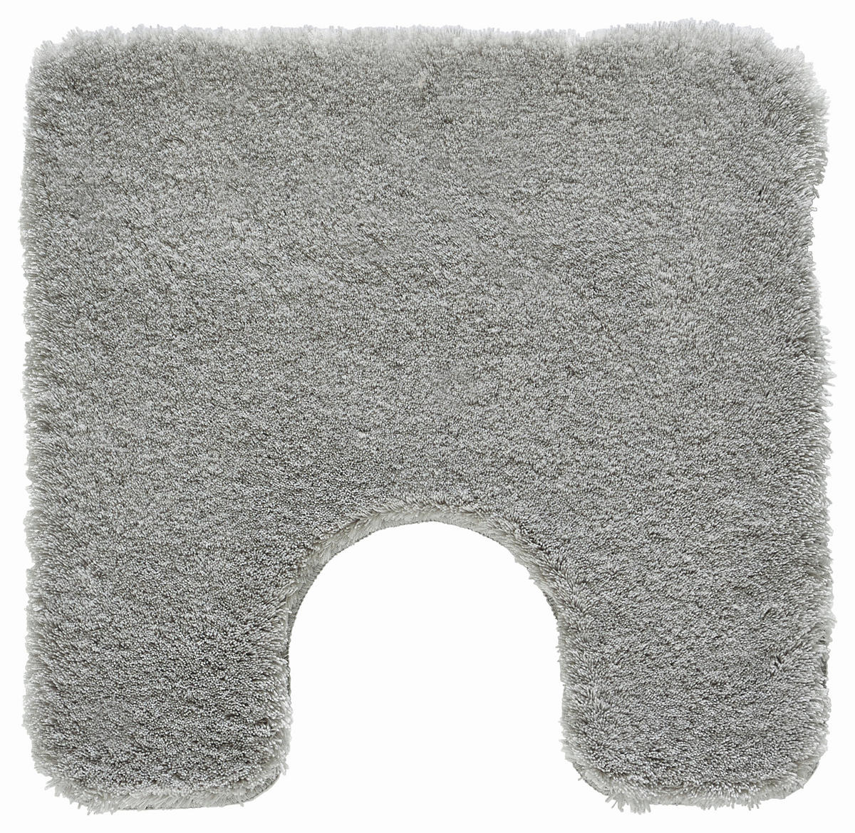 WC-VORLEGER Grau 55/55 cm  - Grau, Basics, Kunststoff/Textil (55/55cm) - Kleine Wolke