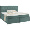 BOXSPRINGBETT 160/200 cm  in Türkis  - Türkis/Schwarz, Design, Holzwerkstoff/Kunststoff (160/200cm) - Xora