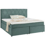 BOXSPRINGBETT 160/200 cm  in Türkis  - Türkis/Schwarz, Design, Holzwerkstoff/Kunststoff (160/200cm) - Xora
