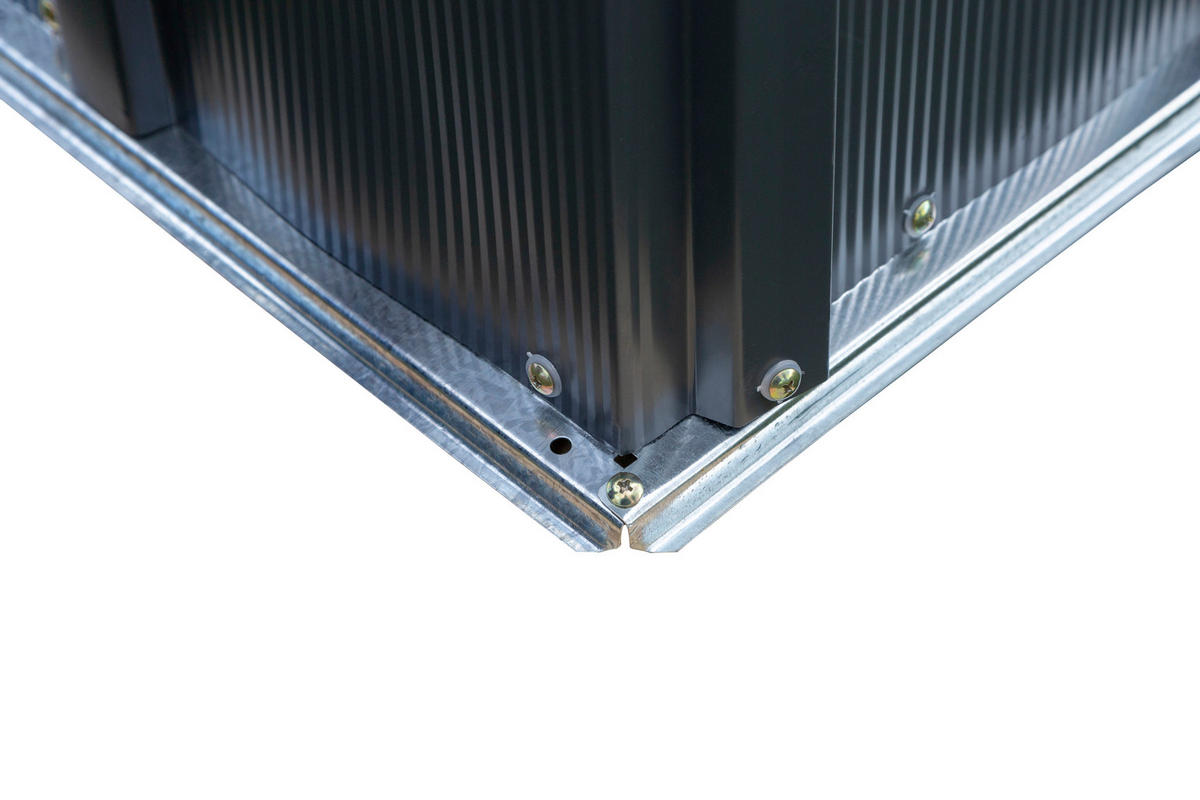 DOMČEK NA NÁRADIE   - sivá, Basics, kov (194/191/151cm)