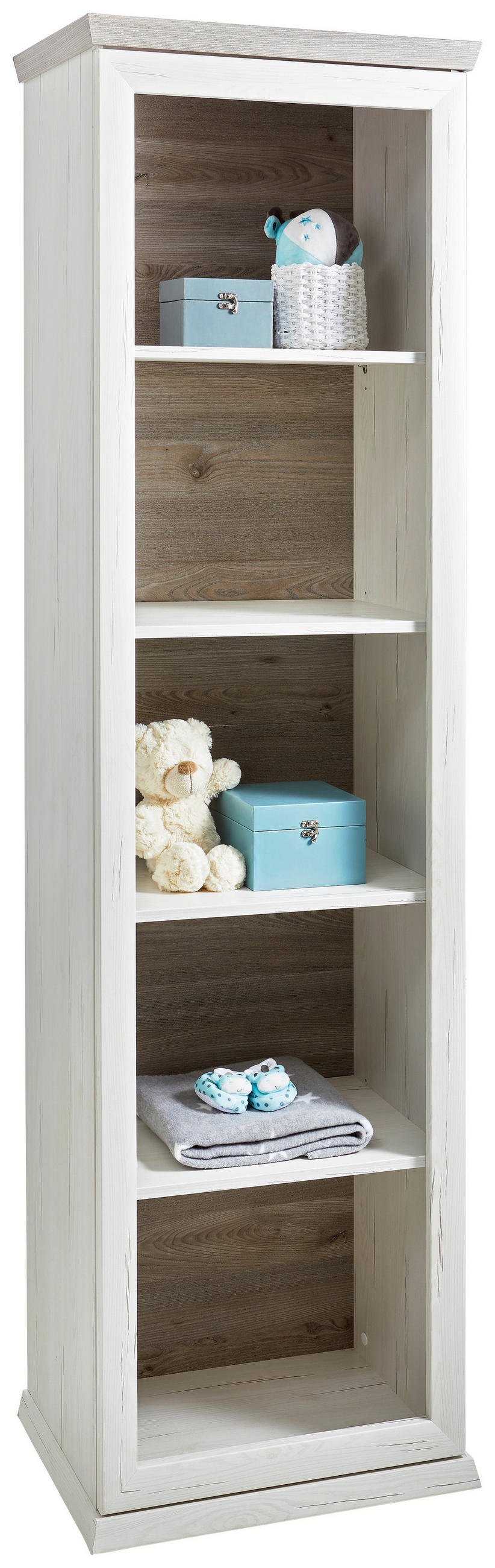 REGAL ZA BEBE  Camron  - bijela/siva, Natur, drvni materijal (60/209,2/43cm) - My Baby Lou