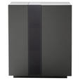HIGHBOARD in 96/115/42 cm - Dunkelgrau, Natur, Glas/Holzwerkstoff (96/115/42cm) - Novel