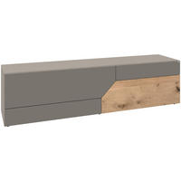 LOWBOARD Grau, Wildeiche  191,9/50/44,5 cm  - Wildeiche/Grau, Design, Holz/Holzwerkstoff (191,9/50/44,5cm) - Voglauer
