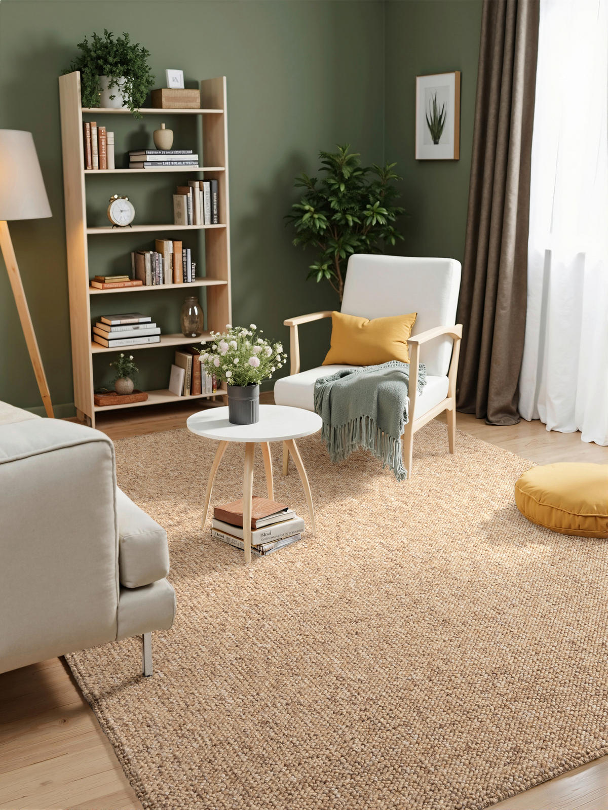TUFTTEPPICH 120/170 cm Rocco Hellbraun  - Hellbraun, Basics, Kunststoff (120/170cm) - Elle Decoration