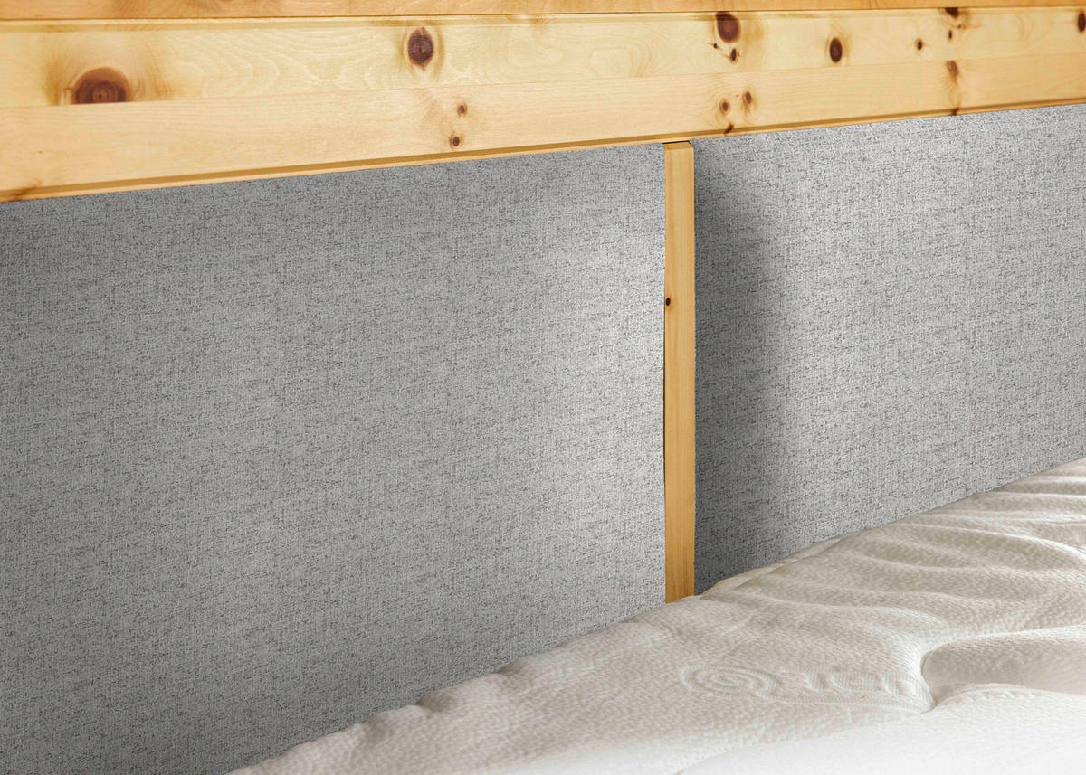 BOXSPRINGBETT 180/200 cm  in Silberfarben  - Silberfarben, Natur, Holz/Textil (180/200cm) - Linea Natura