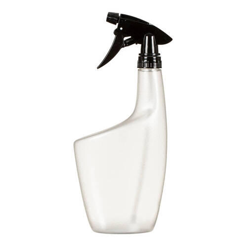 FĽAŠA S ROZPRAŠOVAČOM - priehľadné, Basics, plast (12/7/28cm)