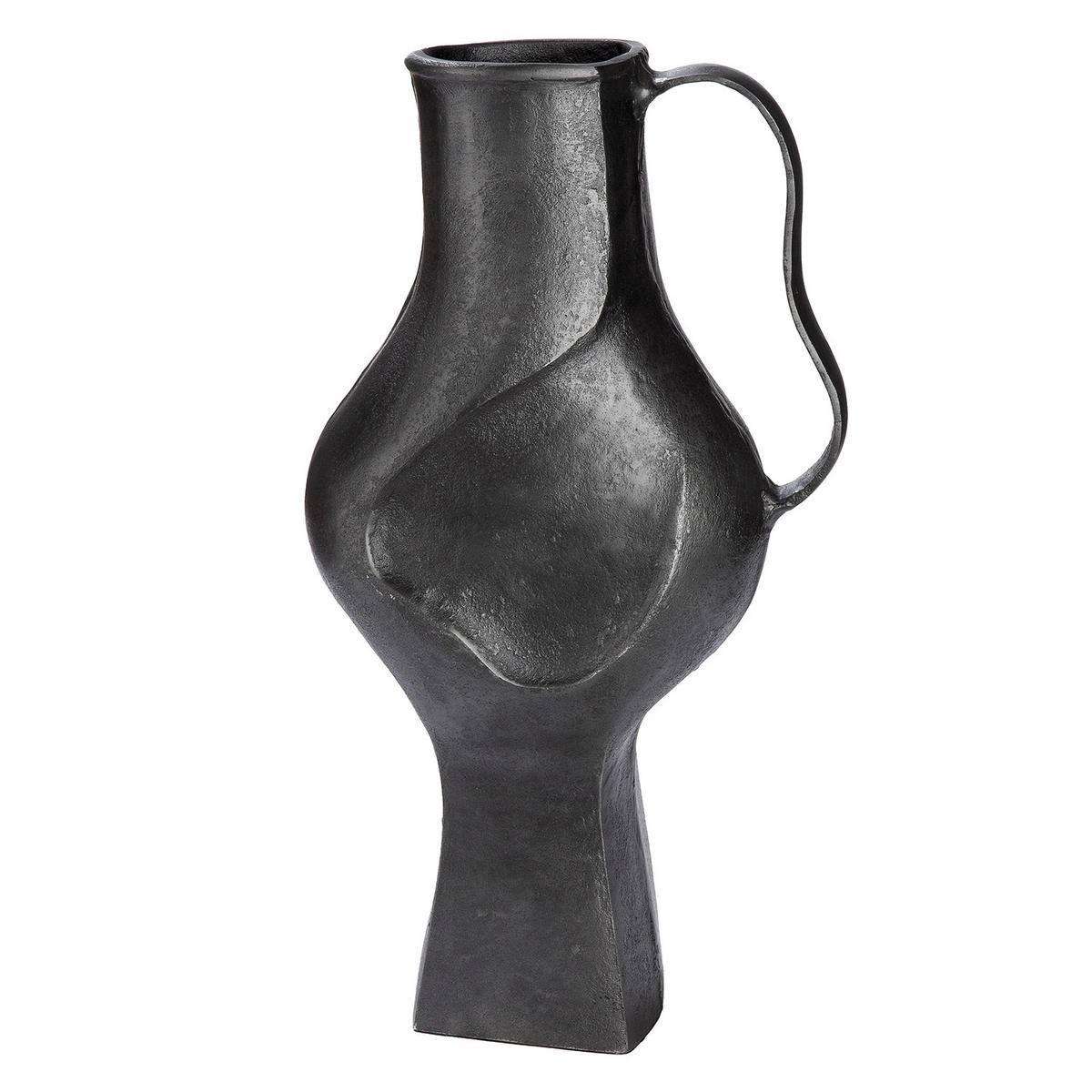 DEKOVASE  - Grau, Basics, Metall (24/43/15cm)