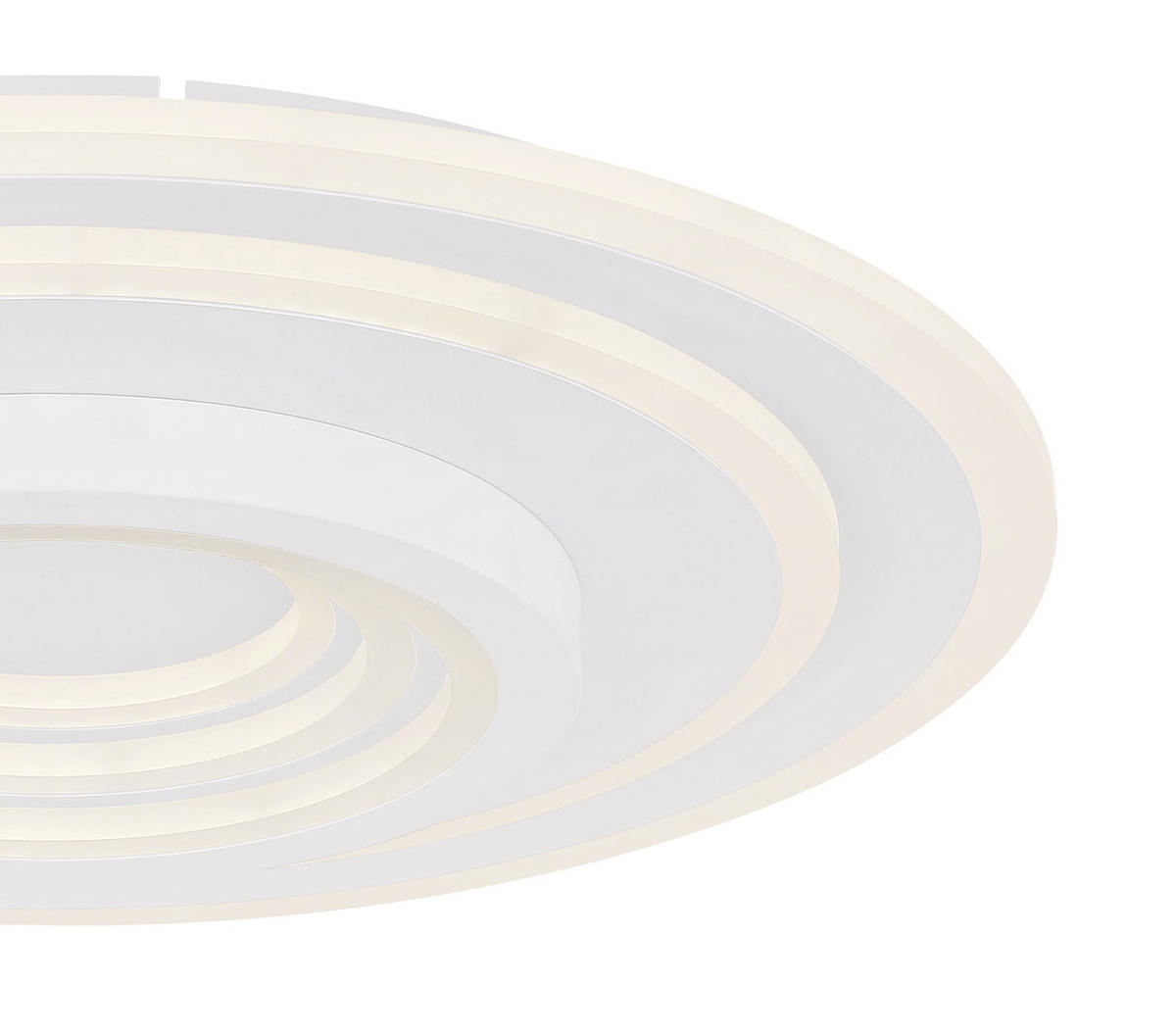 STROPNA LED-SVETILKA  Bafur 50 W//3000-6000 K/230 V/ - bela, Design, kovina/umetna masa (49,5/7cm) - Globo