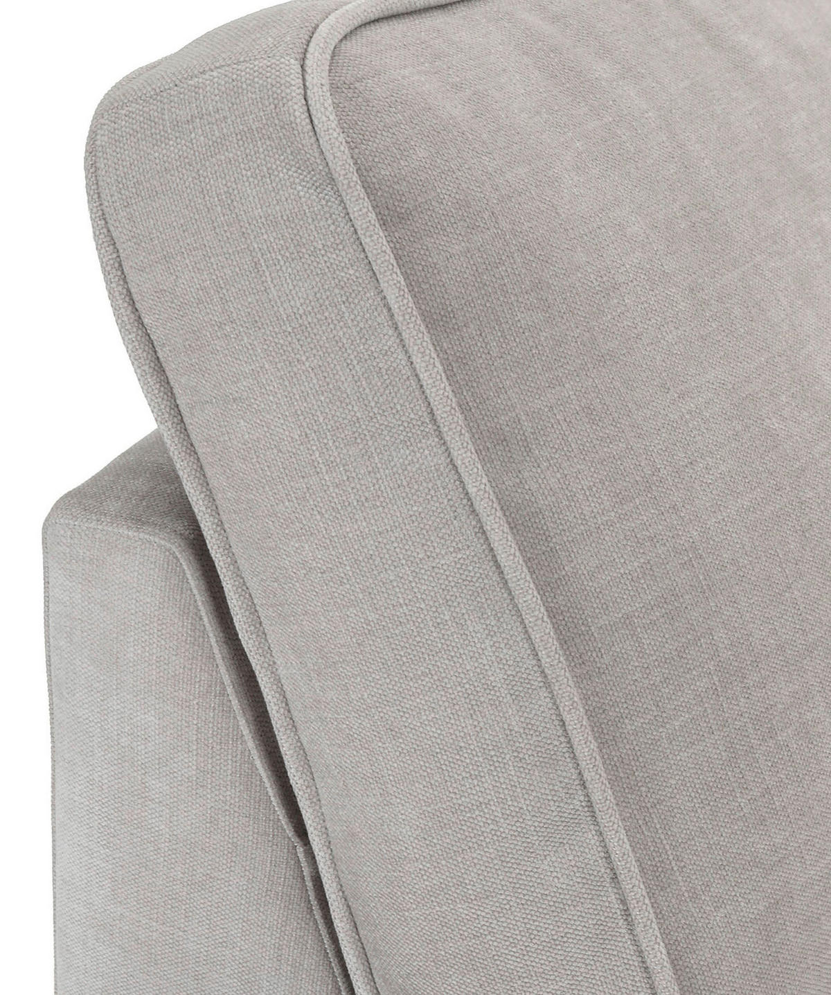 ECKSOFA  in Flachgewebe Grau Zierkissen, Rückenkissen, Rücken echt  228/307 cm  - Schwarz/Grau, MODERN, Kunststoff/Textil (228/307cm) - Carryhome