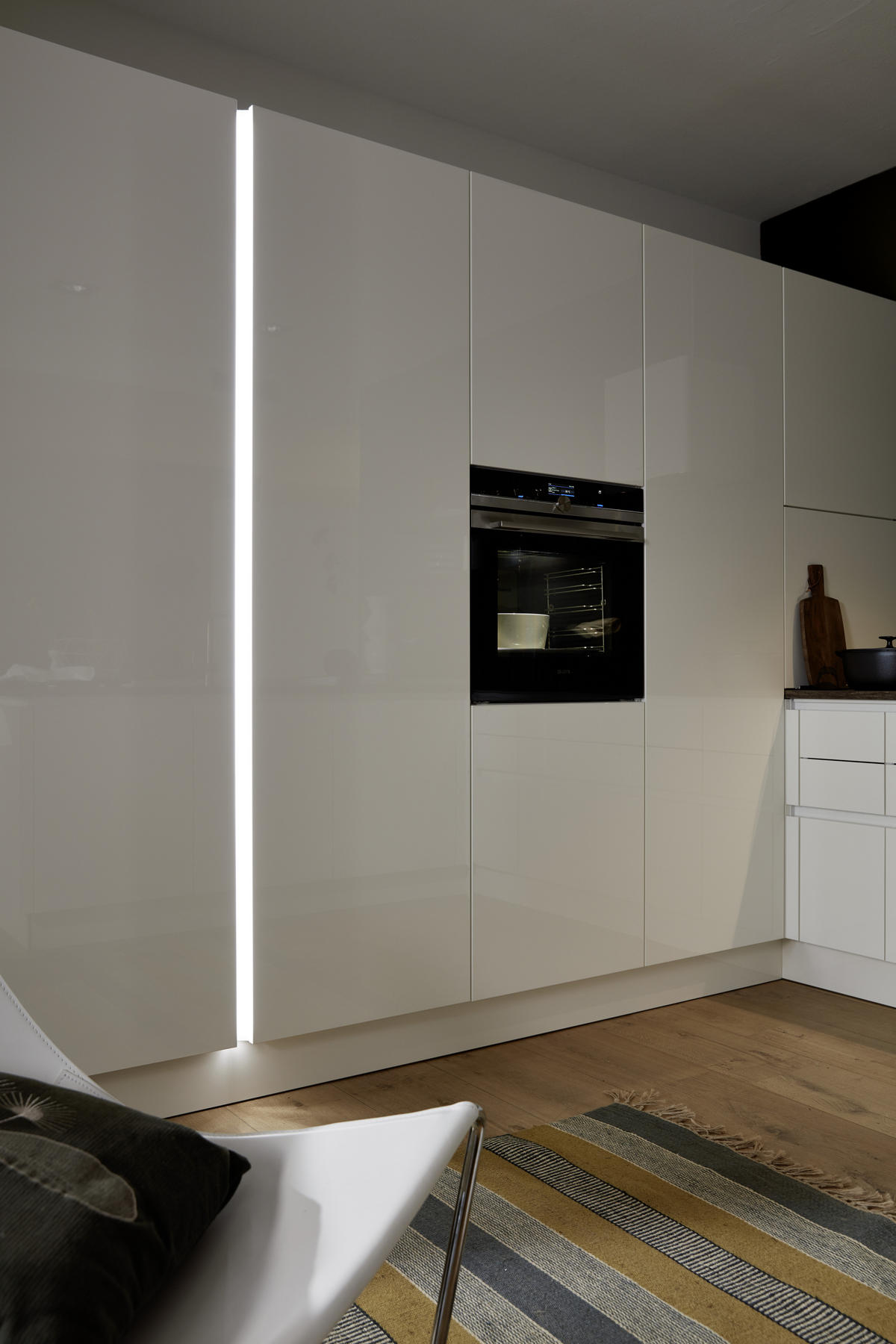 EINBAUKÜCHE NOVA LACK  - Eichefarben/Weiß, Design, Holzwerkstoff - Nolte Küchen