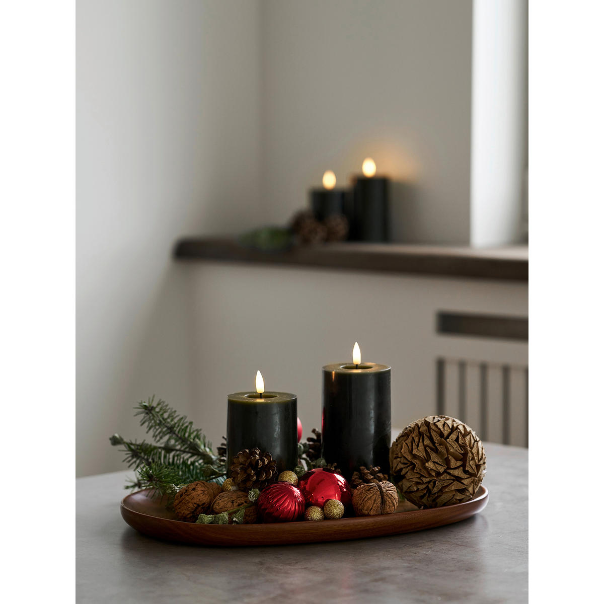 TABLETT     - Akaziefarben, Basics, Holz (39,5/2,5/28cm)