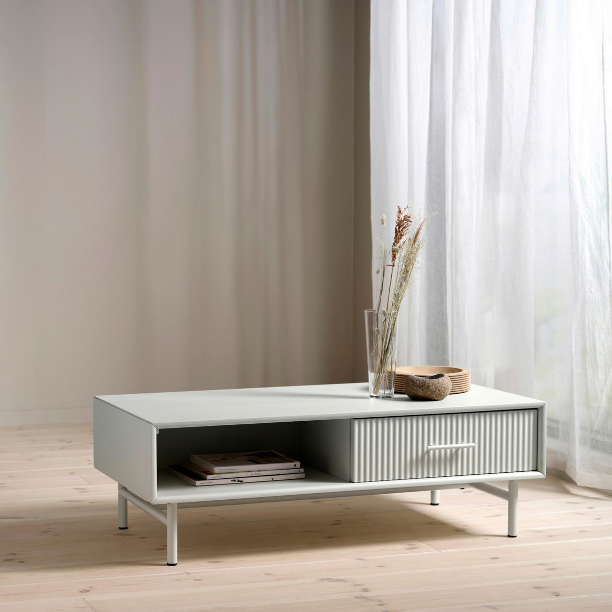 SOFFBORD i trämaterial 120/60/40 cm  - greige, Basics, metall/trämaterial (120/60/40cm) - Niels Andersson