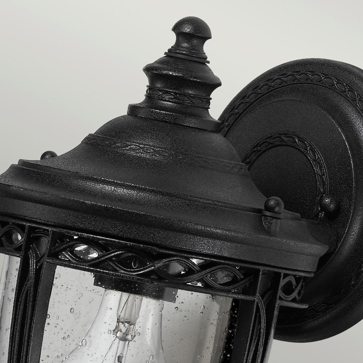 AUSSENWANDLEUCHTE - Schwarz, Basics, Glas/Metall (16.7/32.1/19.1cm) - Elstead Lighting