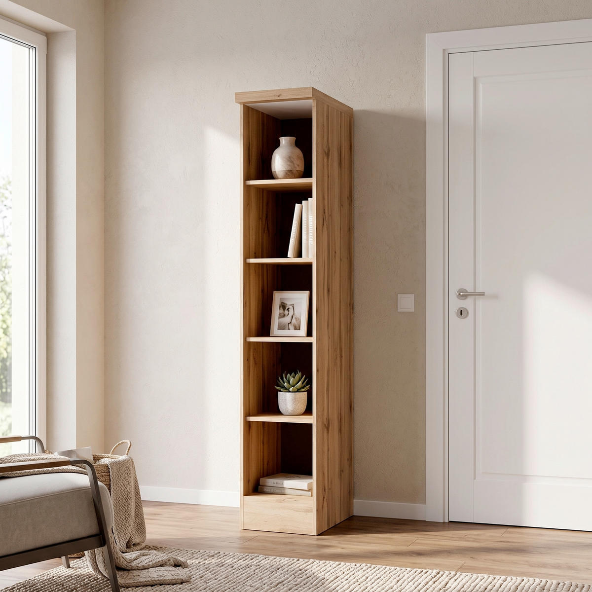 REGAL  30/166/60 cm Eiche Wotan  - Eiche Wotan, Design, Holzwerkstoff (30/166/60cm) - Held