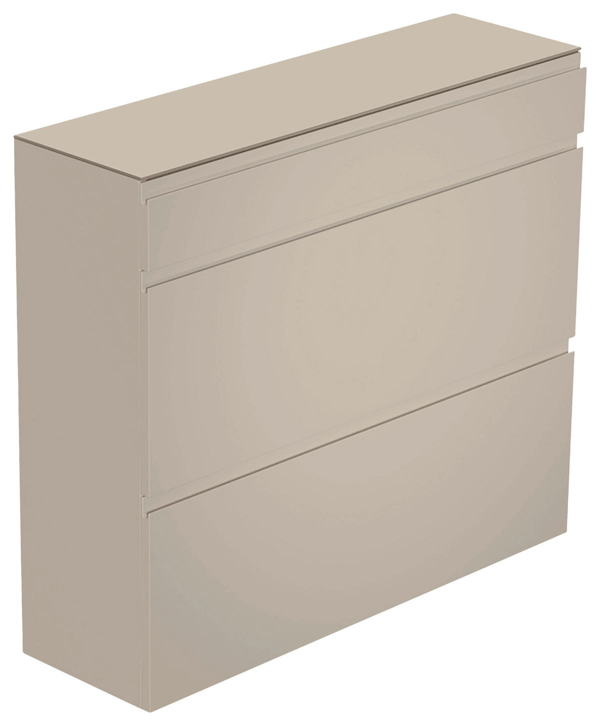 HÄNGESCHUHSCHRANK Taupe  - Taupe, Design, Glas/Holzwerkstoff (110/96/33cm) - Moderano