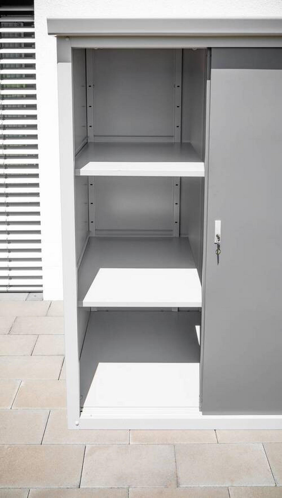 GERÄTESCHRANK 90/187/172 cm  - Anthrazit/Grau, Basics, Metall (90/187/172cm)