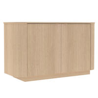 SIDEBOARD  131/76/43 cm  - Eichefarben, Design, Holzwerkstoff/Metall (131/76/43cm) - MID.YOU