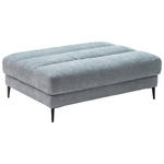 HOCKER in Textil Hellblau  - Schwarz/Hellblau, Design, Textil/Metall (90/83/125cm) - Dieter Knoll