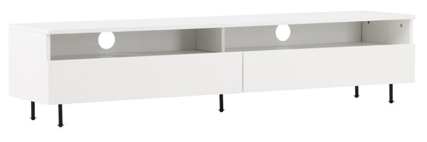 TV-BÄNK 160/40/40 cm  - vit/svart, Design, metall/trämaterial (160/40/40cm) - Best Price