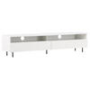 TV-BÄNK 160/40/40 cm  - vit/svart, Design, metall/trämaterial (160/40/40cm) - Best Price