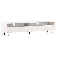 TV-BÄNK 160/40/40 cm  - vit/svart, Design, metall/trämaterial (160/40/40cm) - Best Price