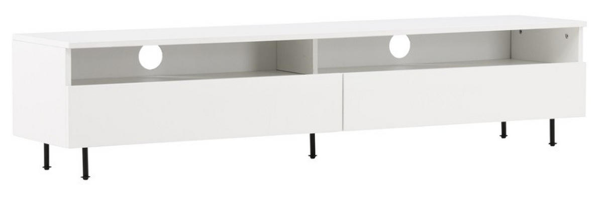 TV-BÄNK 160/40/40 cm  - vit/svart, Design, metall/trämaterial (160/40/40cm) - Best Price