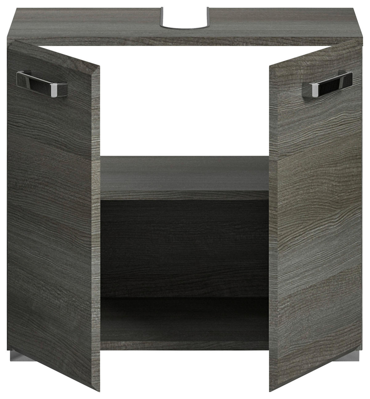 WASCHBECKENUNTERSCHRANK 80/55/37 cm  - Silberfarben/Grau, MODERN, Holzwerkstoff/Kunststoff (80/55/37cm) - MID.YOU