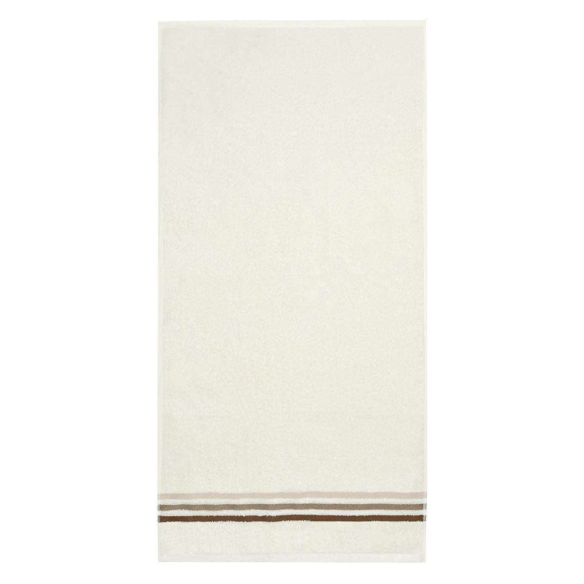 DUSCHTUCHSET Creme 2-teilig  - Creme, Basics, Textil (70/140cm)