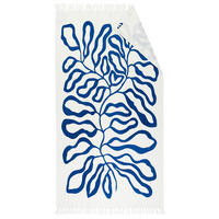 STRANDTUCH Circles Blau 100/180 cm  - Blau, Design, Textil (100/180cm) - Esposa