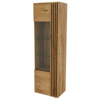 VITRIN tömör tölgy tölgyfa színű  - tölgyfa színű, Natur, Üveg/fa (59,6/200/44cm) - Linea Natura