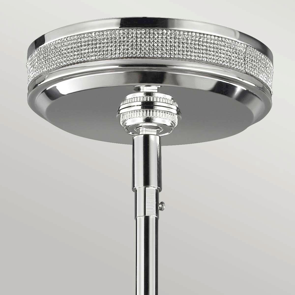 HÄNGELEUCHTE 50.8/47.8 cm    - Nickelfarben, Konventionell, Glas/Metall (50.8/47.8cm) - Elstead Lighting