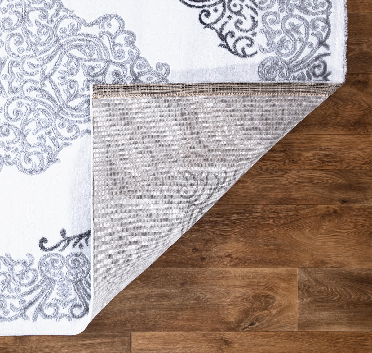 LÄUFER 80/300 cm Eleysa  - Hellgrau/Weiß, LIFESTYLE, Textil (80/300cm) - Novel