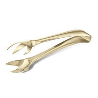 HVATALJKA ZA KOCKE LEDA  - boje šampanjca, Basics, metal (17.5cm) - Sambonet